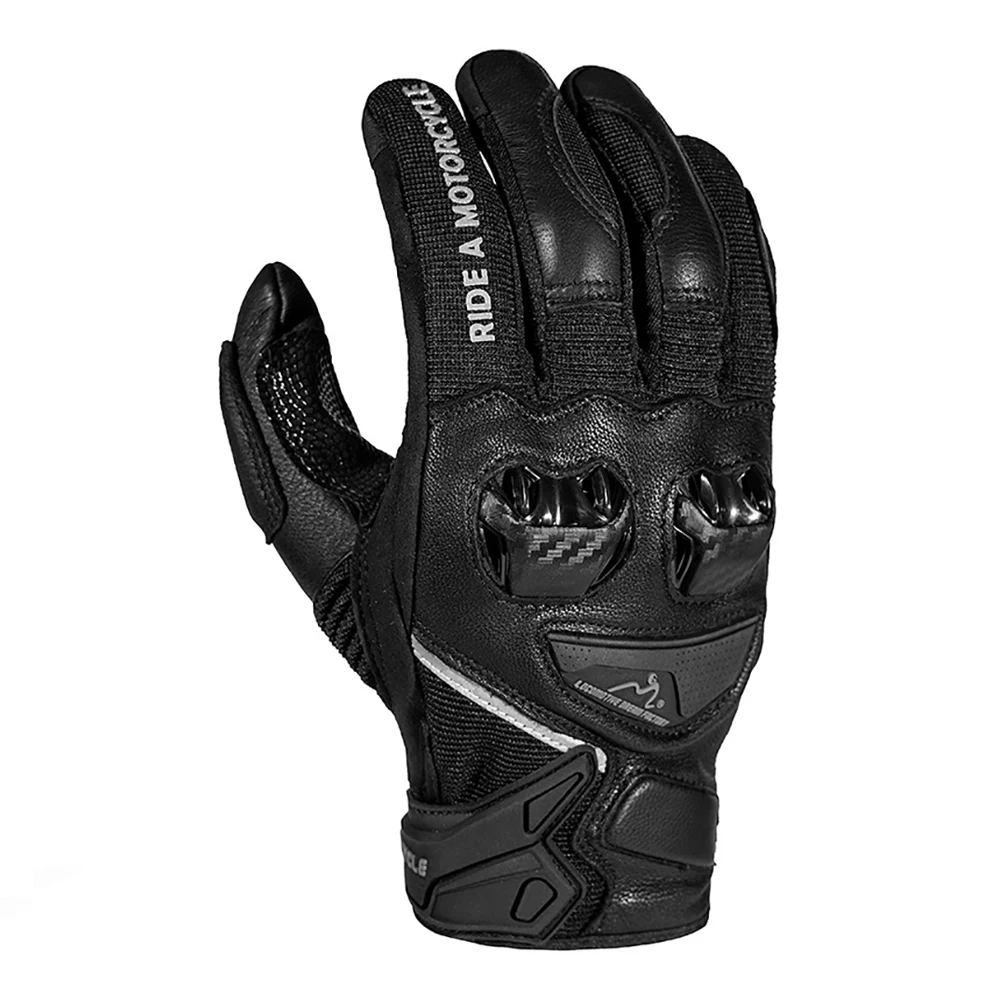 

Motorcycle Accessories Breathable Men's Motorcycle Gloves Hook and Loop Fasteners Biker Glove Wear-Resistant Anti-Slip Anti-Fall