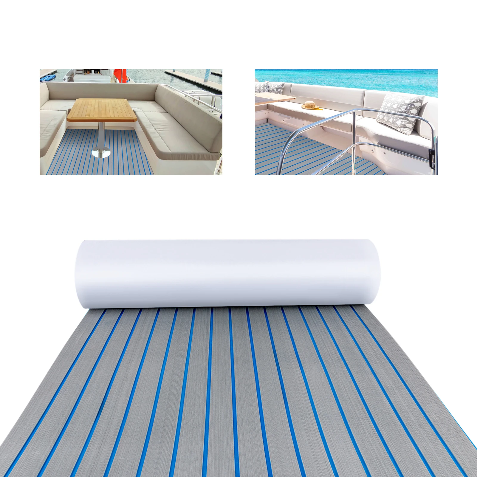 

EVA Foam Anti-Slip Mat, Boat Decking Flooring Carpet, Water-proof Motorboat RV Self-Adhesive Mat, Yacht Accessories