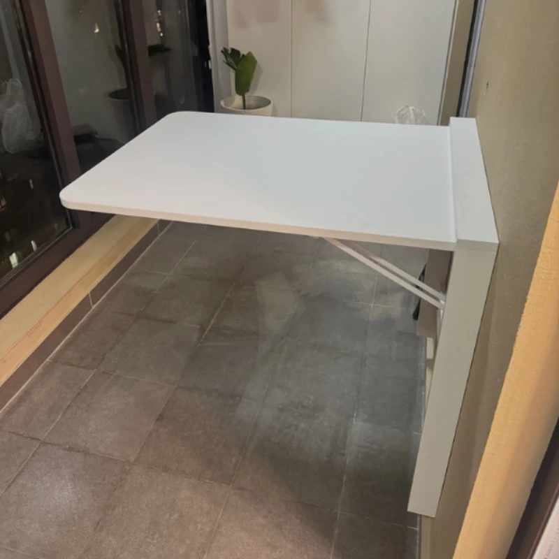 

Wall Mounted Foldable Dining Table Hidden Desk with Ultra Thin Design Flip Down Workstation Kitchen Multipurpose Dressing Table