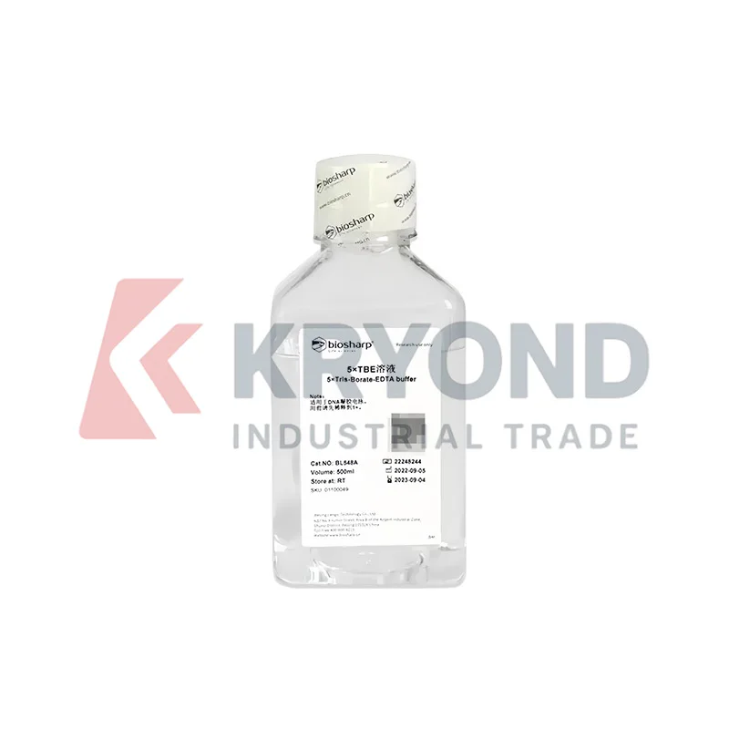 BIOSHARP BL548A 5X TBE Buffer Solution DNA Agarose Gel Electrophoresis Laboratory Reagent Molecular Biology Research Use 500ml