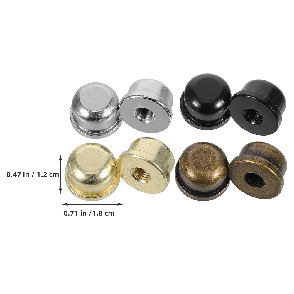 16Pcs Lamp Finial Caps Metal Screw Topper 0.6cm Hole Decorative Lamp Shade Accessories for Table Bedroom Living Dining Room Home