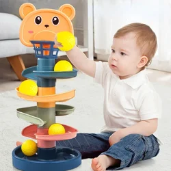 Montessori Toys Baby 0 12 24 36 Months Track Rolling Ball Push Pop Sliding Ball Early Education Toys Games Children Sensory Toy