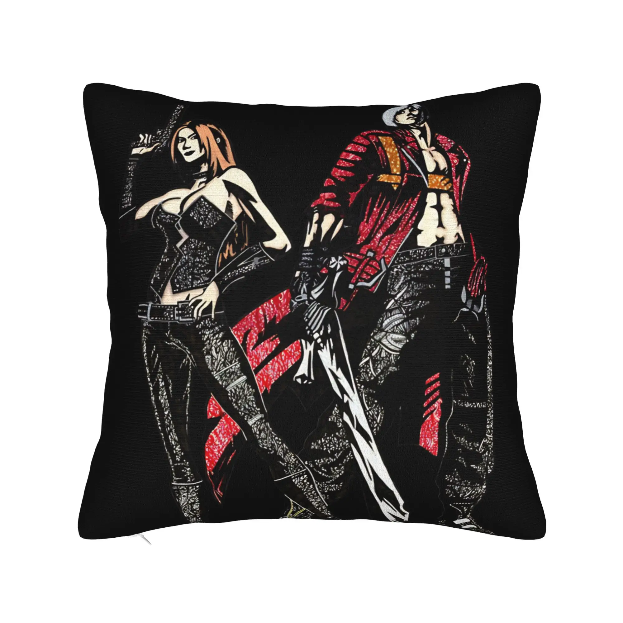 Devils May-Cry 3 Pillow Cover Merch Printed Cushion Cover Decorations  Pillow Case Cover Home Multiple Sizes