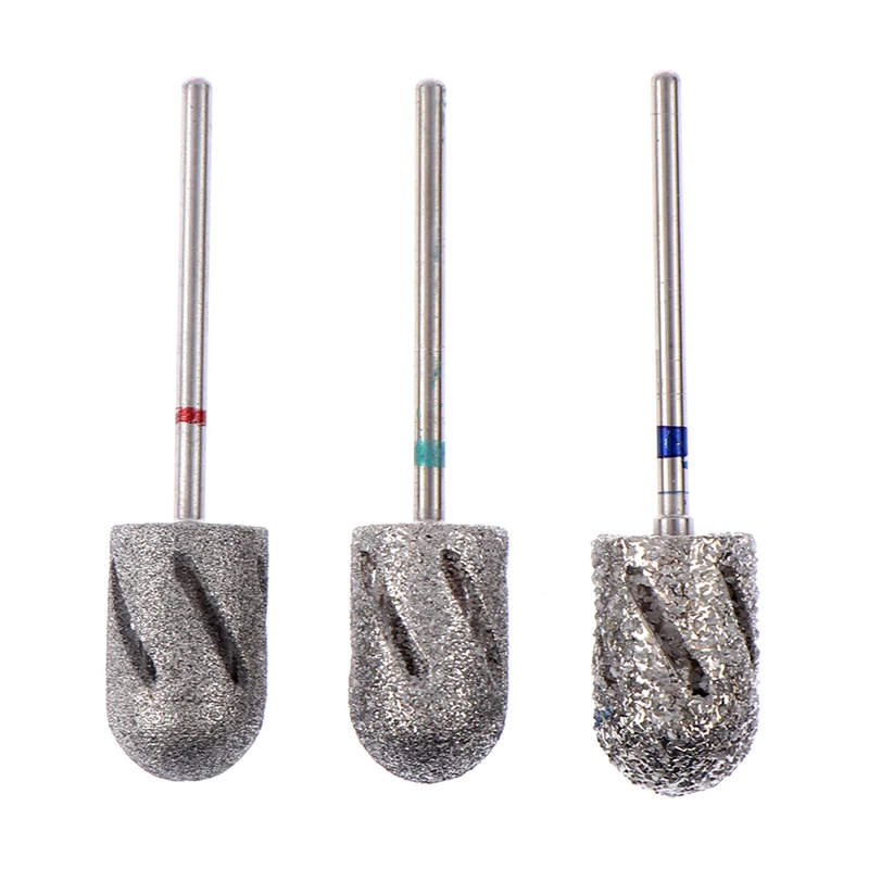 3 Size Manicure And Pedicure Drill Lathe Nail Drills Bits For Foot Care Tool Callus Clean Cuticle Nail Accessories And Tools