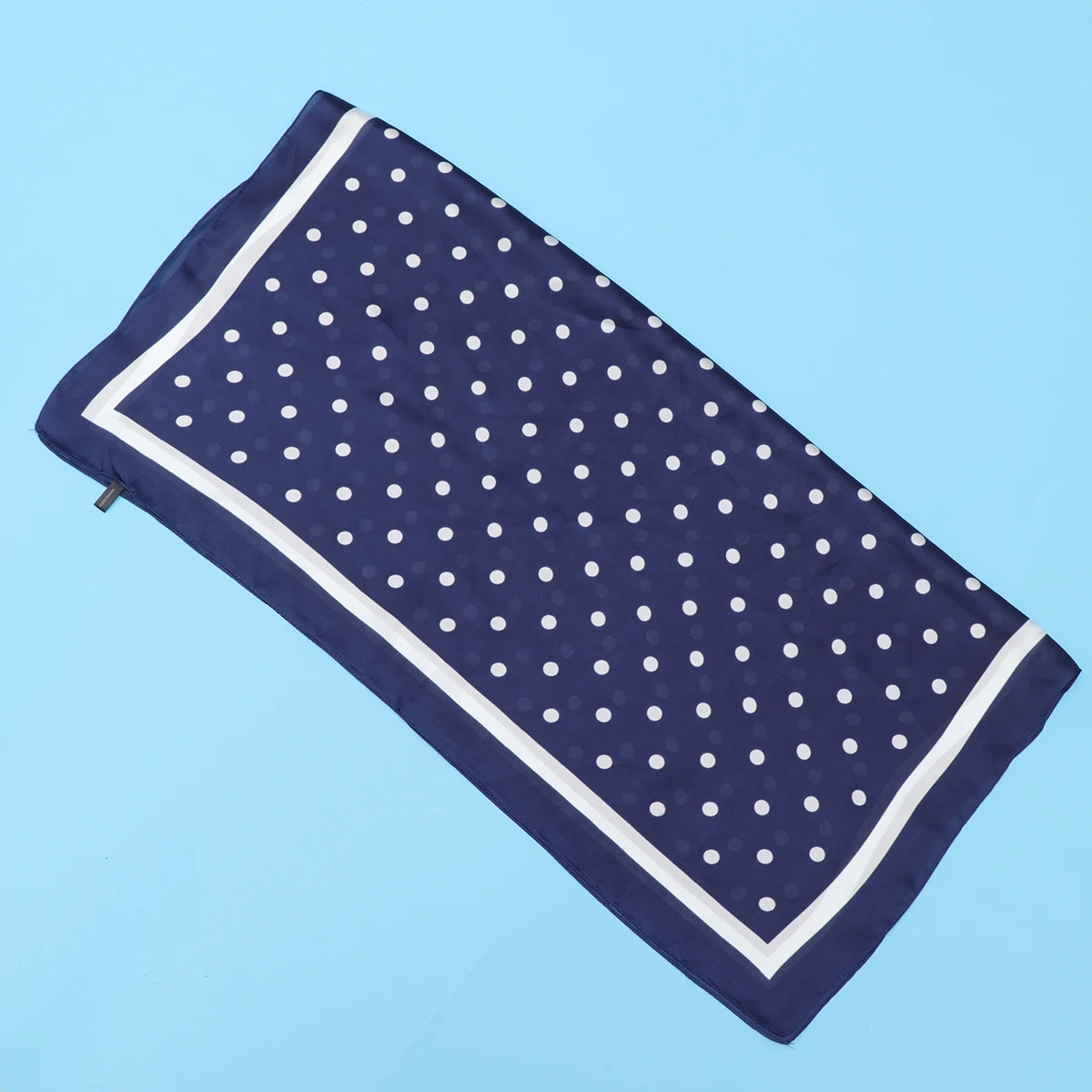 

Chiffon Scarf Dots Print Sweet Lightweight Breathable Decorative Scarves For Women Blue Travel Work Fashion Accessory Dots Scarf
