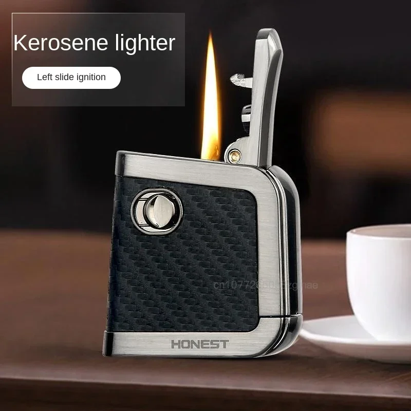 New HONEST Kerosene Lighter  Male Windproof Creative Personality, High-end Vintage Lighter, Kerosene As A Gift To Boyfriend