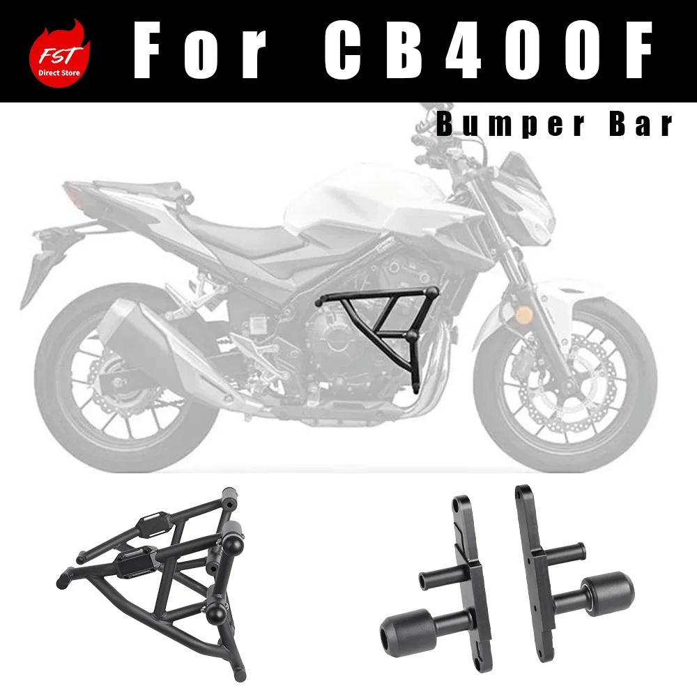 Custom Carbon Steel Racing Crash Bar, Engine Guard Modified Accessories Fits Honda CB400F