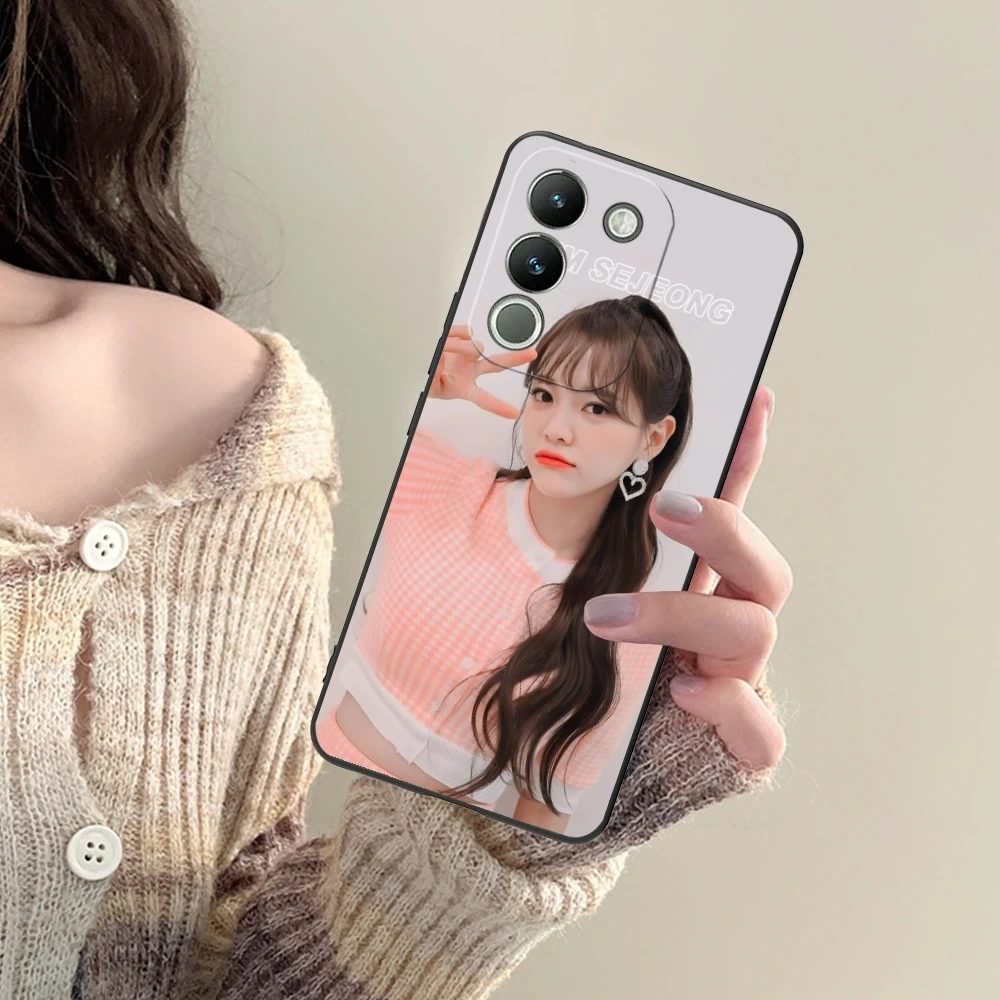 Cute Kim SeJeong Mobile Cell Phone Case for VIVO Y95 Y93 Y31 Y20 V19 V17 V15 Pro X60 NEX Black Soft Phone Cover Shell