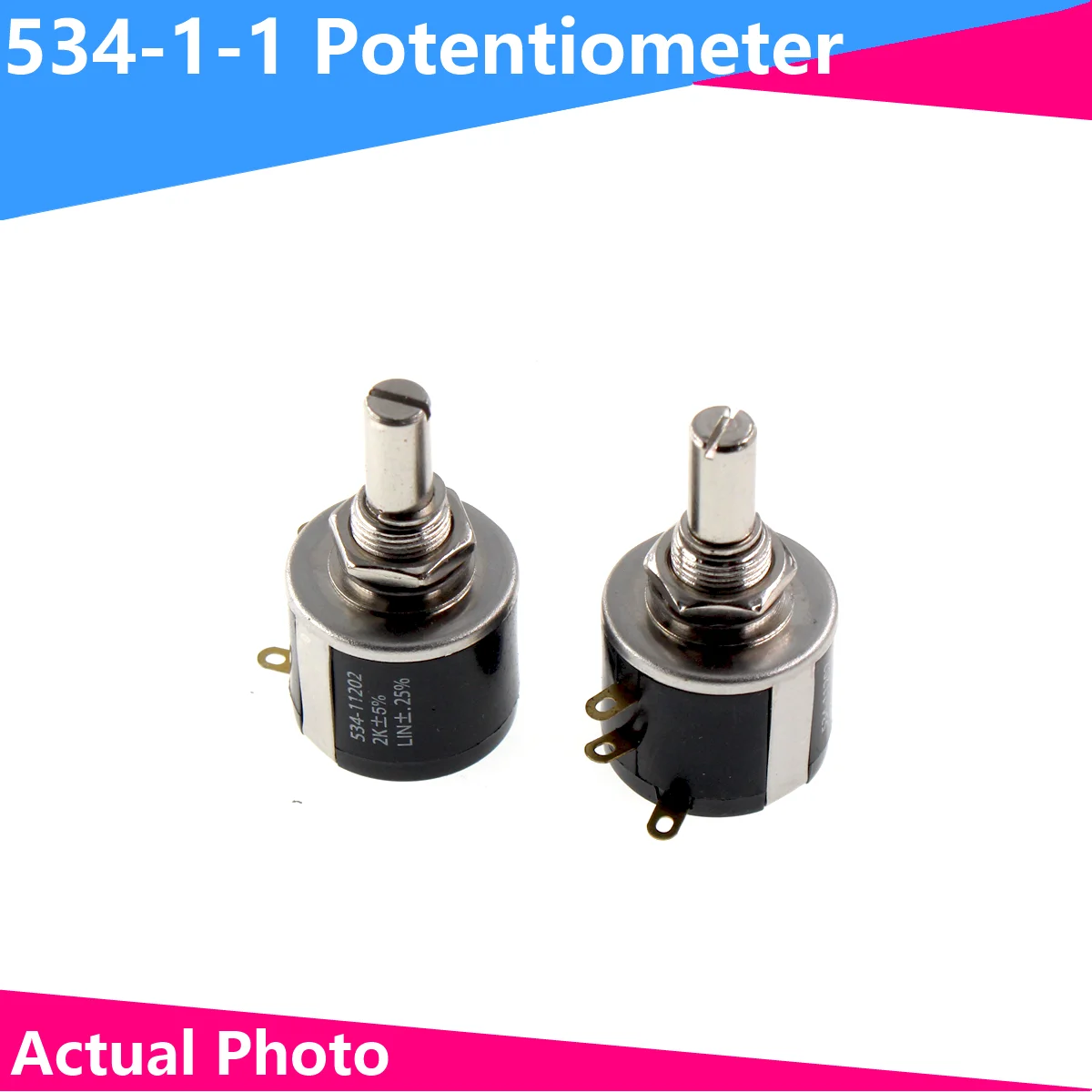 534-1-1 534 2w 100r 200r 500r 1k 2k 5k 10k 20k 50k 100k Spectorl Präzisions spulen draht gewickeltes Potentiometer