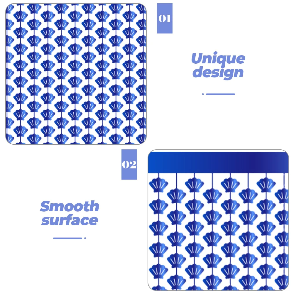 

Blue Shell Shaped Fringe Curtain Ocean Themed Party Decorations Plastic Streamer Backdrop Birthday Event Door Curtains