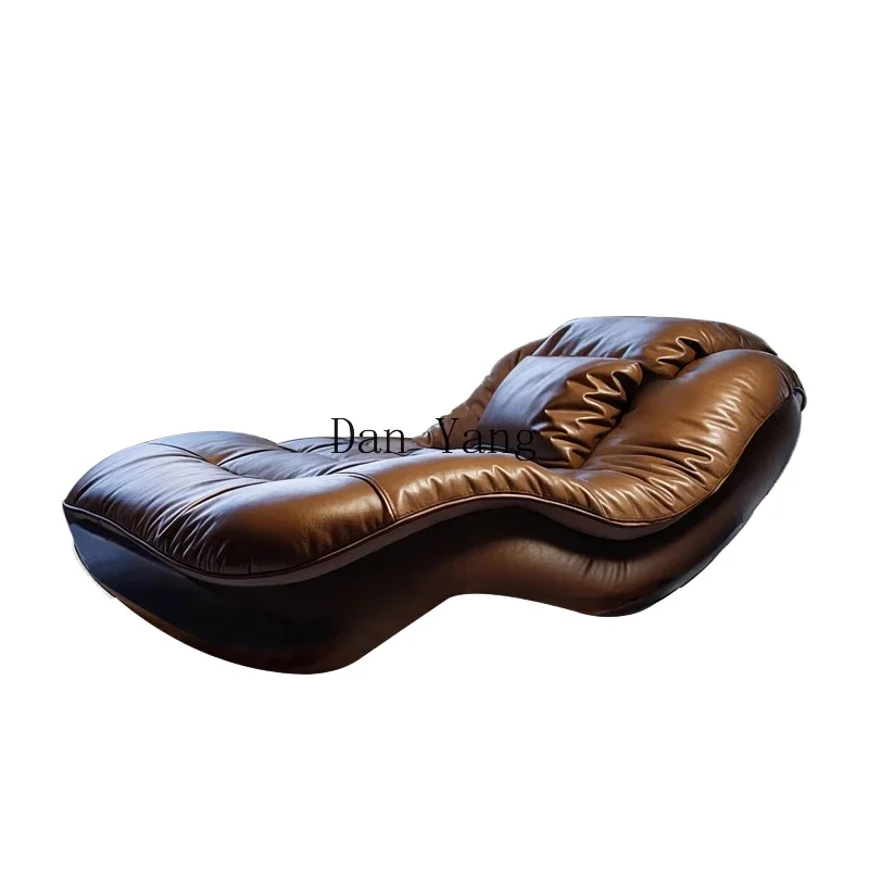 YJ concubine chair sofa recliner single light luxury high PC and console game lying down sleepable leather Italian living room