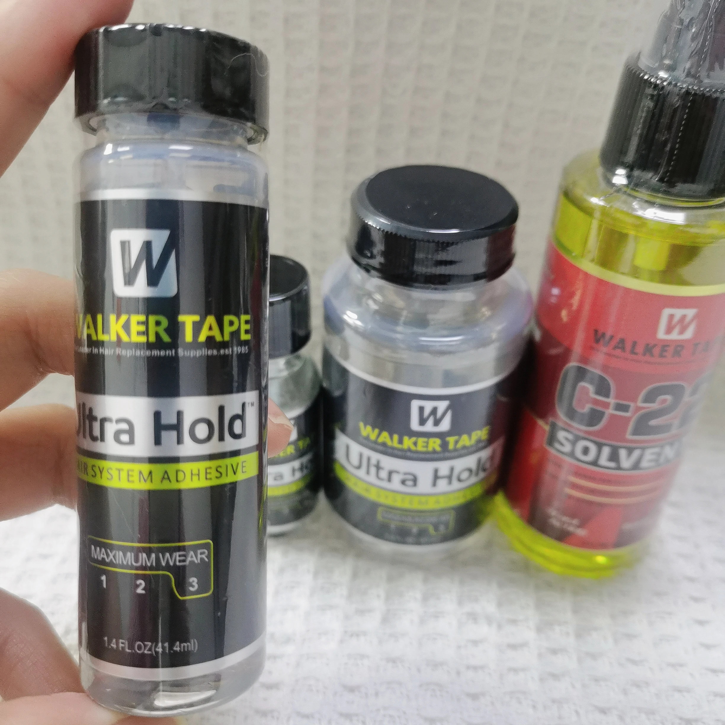 0.5/1.4/3.4 FL OZ نظام الشعر الترا عقد لاصق ماكسيمون ارتداء 3 شريط ووكر الزعيم في استبدال الشعر Supplles.est