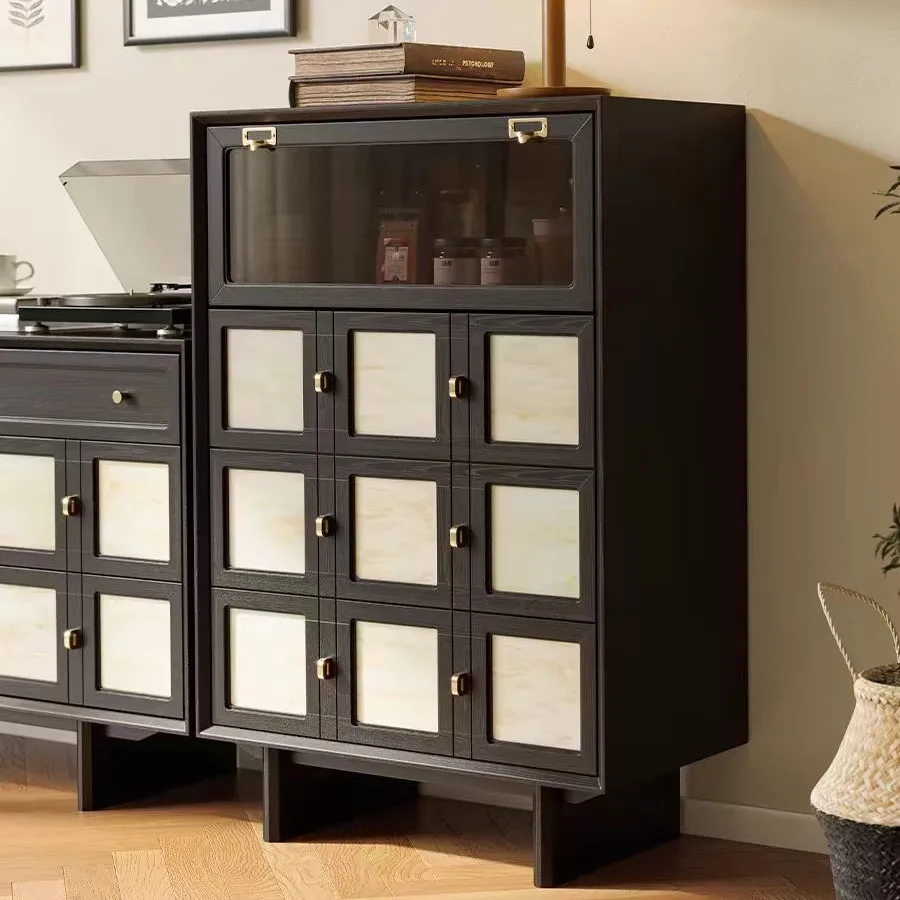 Customizable French retro solid wood six chest bedroom storage