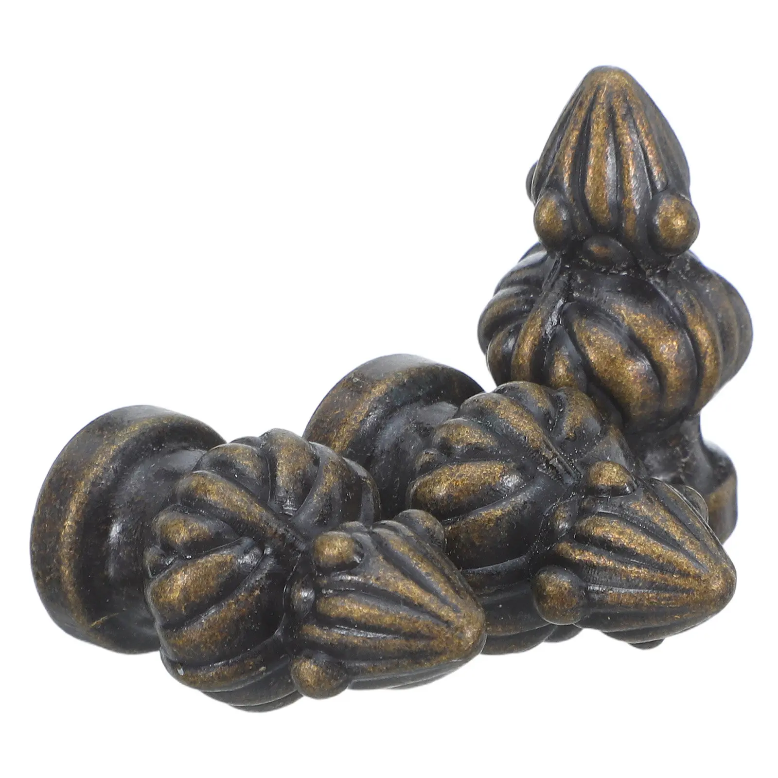 3Pcs Pineapple Brass Lamp Finials M10 Screw on Adapter M6 Lamp Shade Topper Knob Decorative Table Floor Lamps Finials for Lamps - view 6