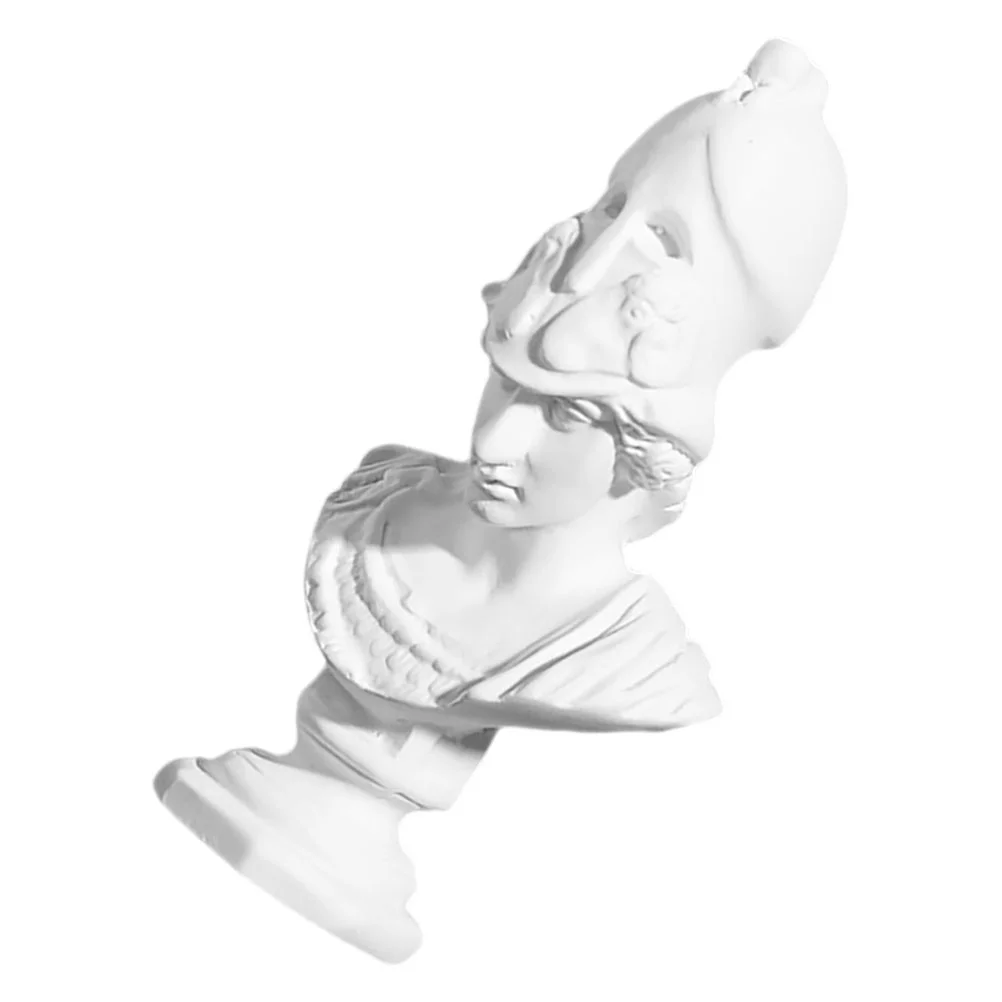 Athena Plaster Sculpture Classical Bust Replica White Resin Greek Mythology Statue