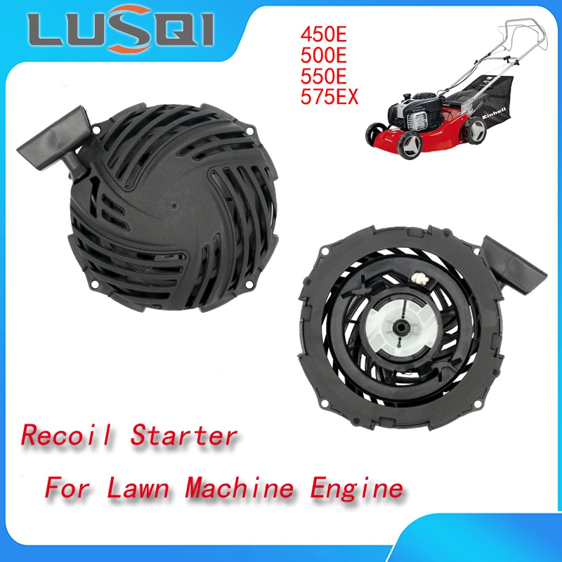 LUSQI Recoil Starter 500E Lawn Mower Machine Assembly For Briggs Stratton 450E/550E/575EX  Grass Trimmer Generator