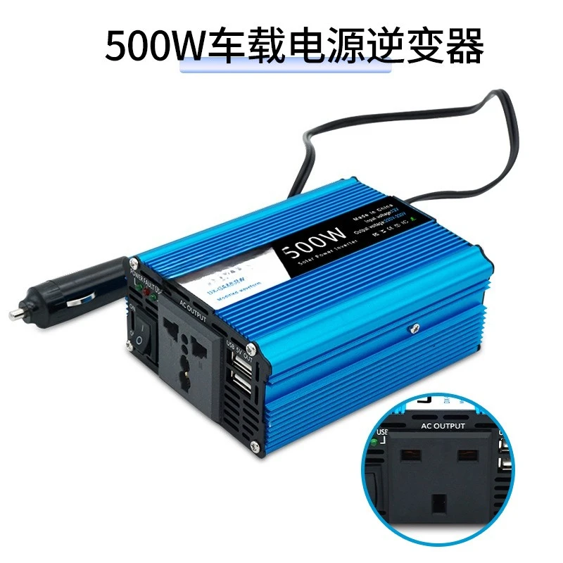 Modifizierter Sinus 500 W Auto-Stromrichter 12 V auf 220 V Dual-USB-Wechselrichter