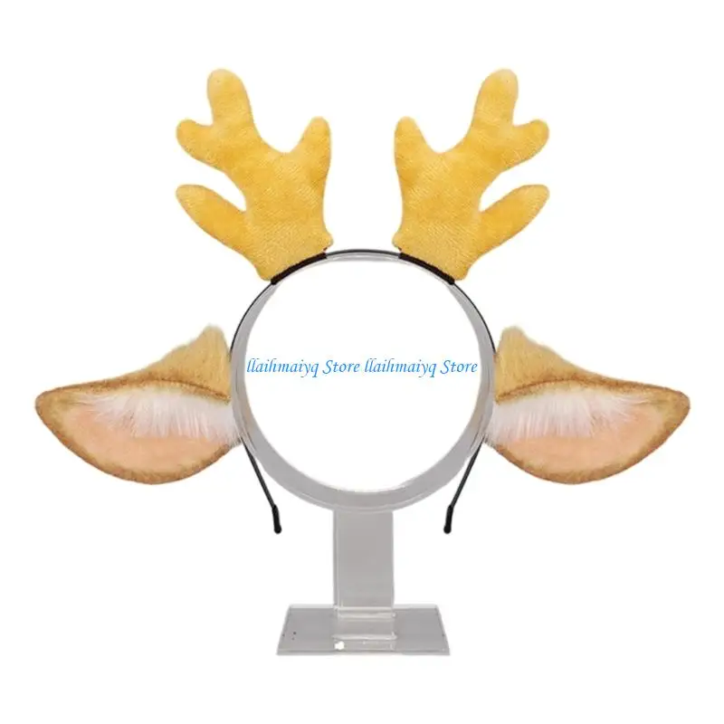 

573B Reindeer Antlers Hairband for Christmas Halloween Cosplay and Role Playing Game