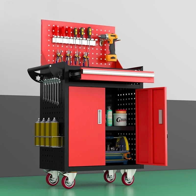 

Auto repair tool cart workshop tool cabinet multi-function toolbox trolley repair hardware parts thickened trolley