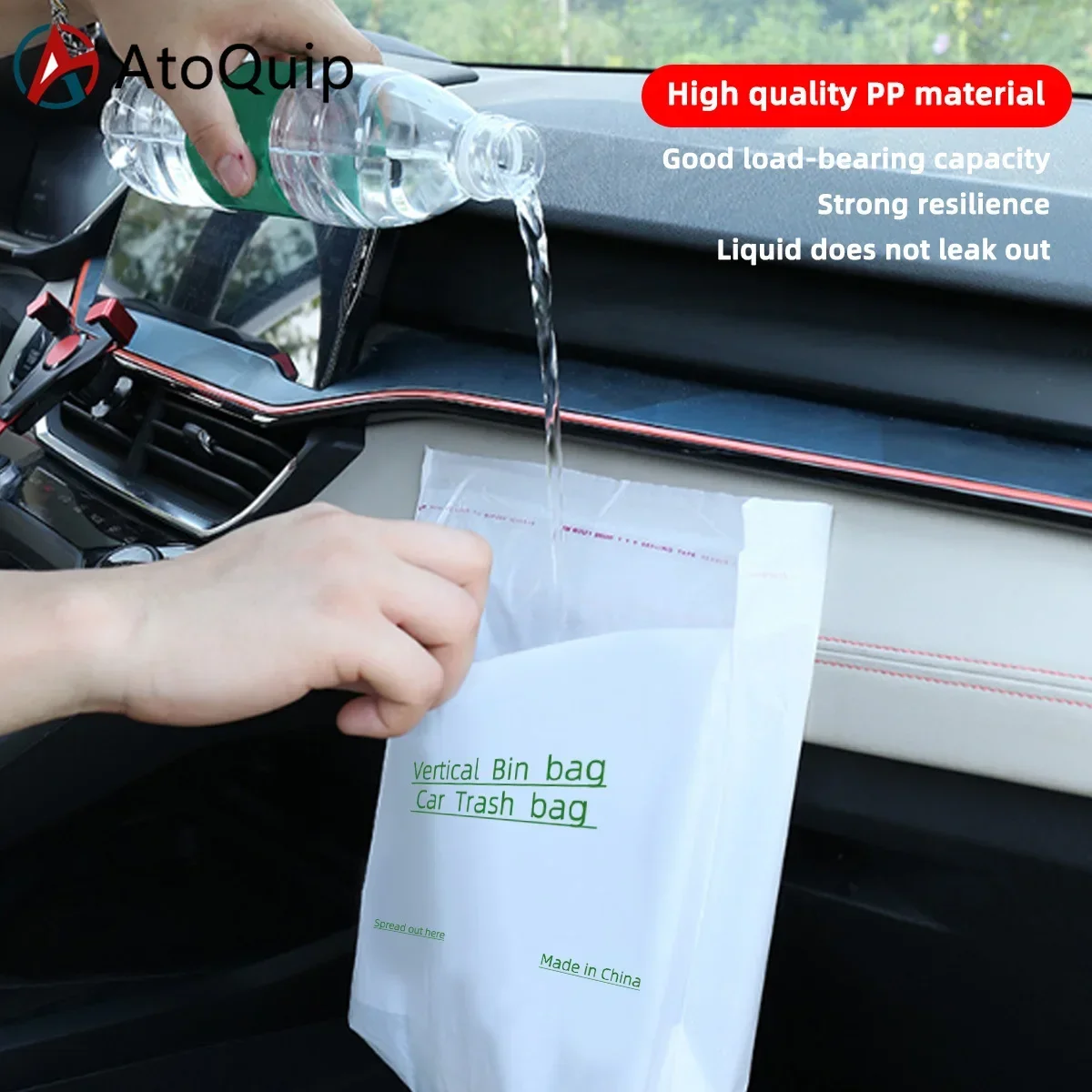 

20PCS Bathroom Household Vertical Garbage Bag Self Standing Plastic Bag Car Mounted Vertical Garbage Bin Bathroom Vertical