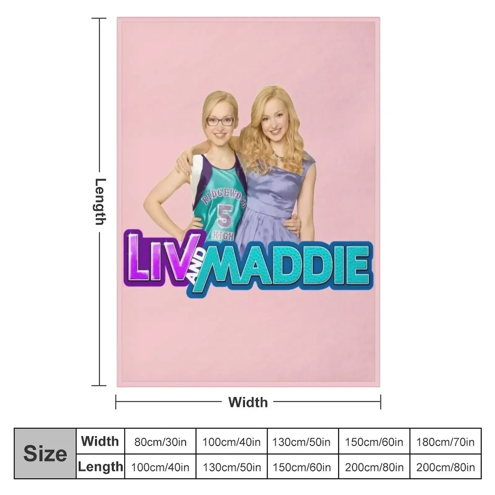 Liv and Maddie Throw Blanket Softest Thins Thermals For Travel Soft Plaid Blankets