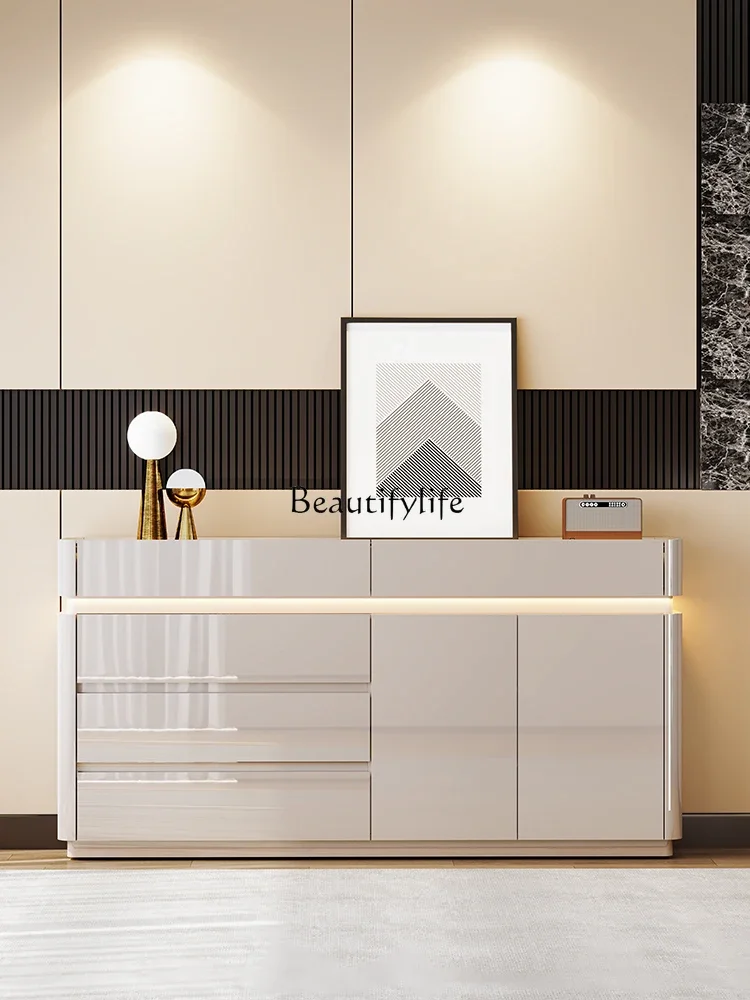 

LLight luxury ultra-thin dining side cabinet Modern simple storage cabinet