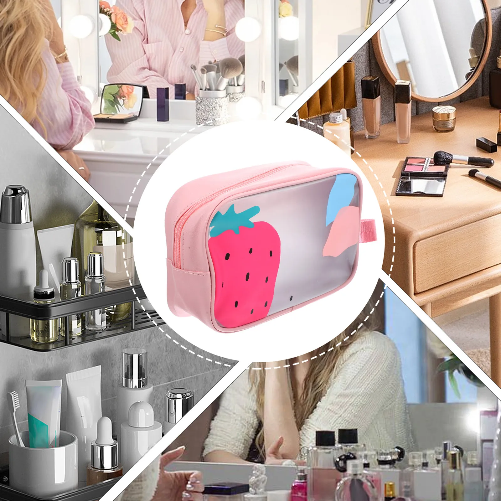 

Travel Waterproof Dry Wet Separation Bag Swimsuit Storage Organizer Portable Makeup Pouch for Beach Hiking Camping