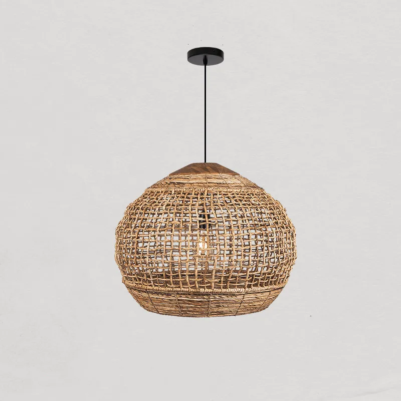Wabi Sabi Wind Vine Weaving Art Chandelier Retro Countryside Lighting Creative Weaving Southeast