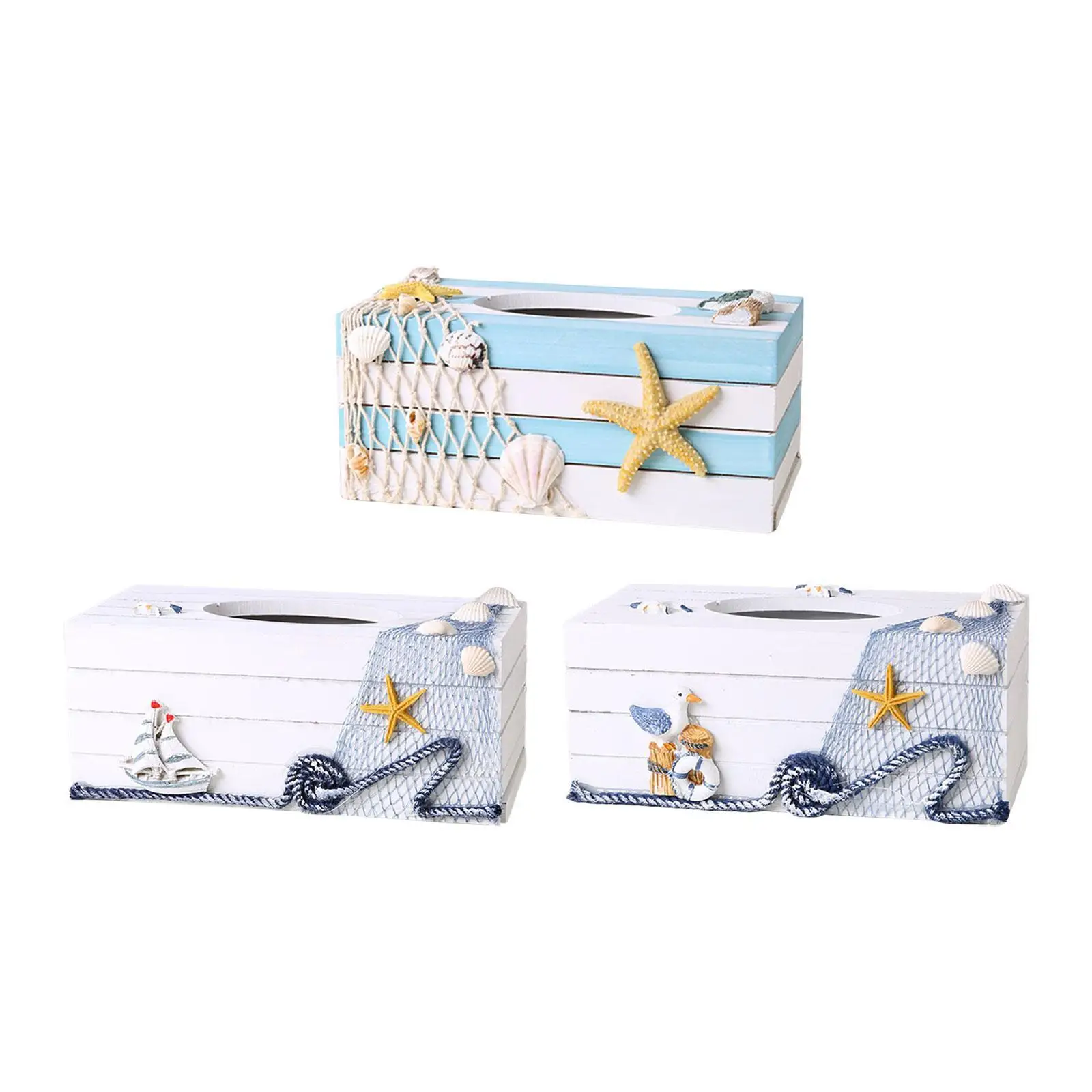 Tissue Paper Box Cover Decorative Easy to Fill and Access Practical Facial Tissue Storage Box Sheet Paper Holder Hotel Kitchen