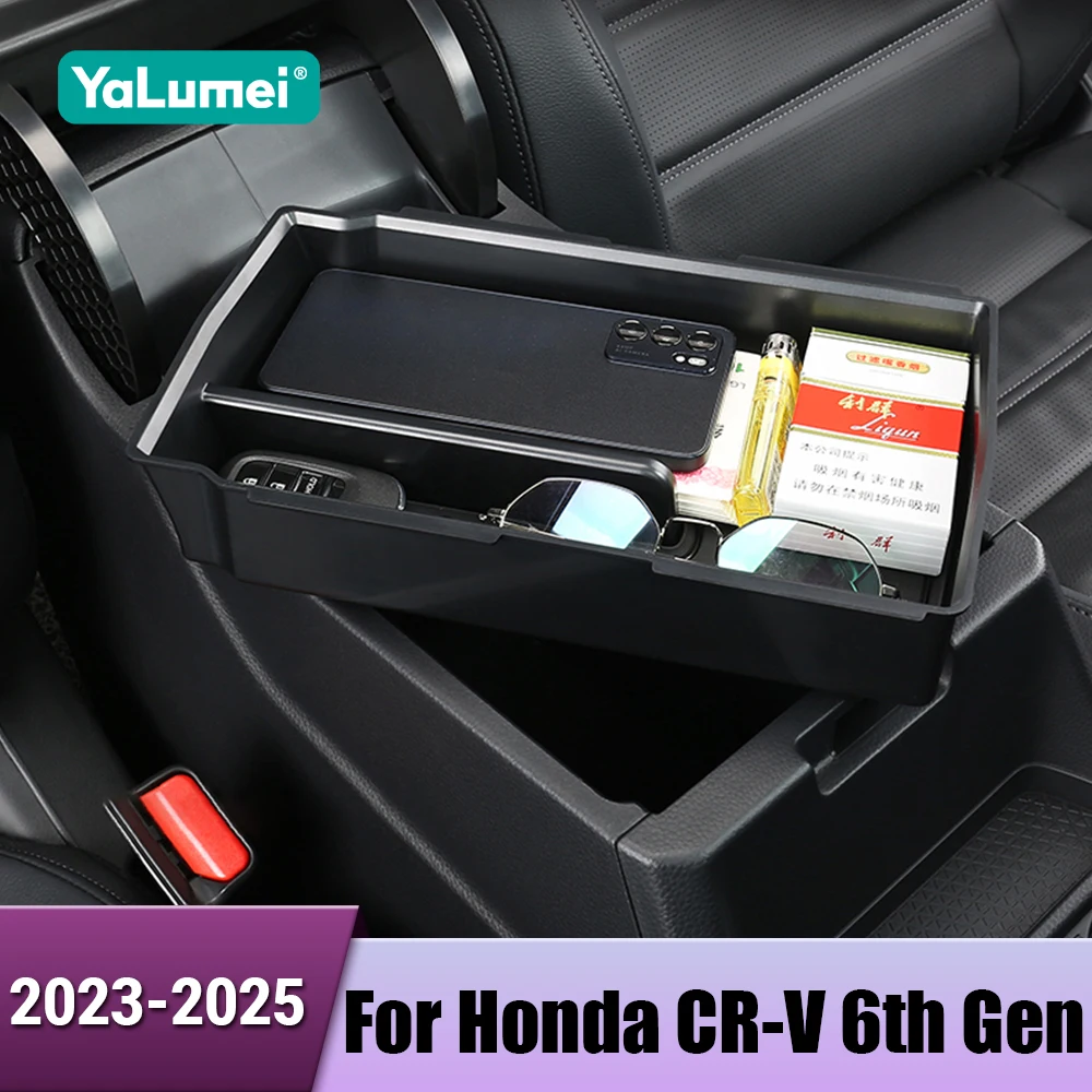 ABS Auto Mittelkonsole Armlehne Box Aufbewahrungsbox Container Fach Für Honda CR-V CRV CR V6th Gen 2023 2024 2025 Hybrid Zubehör