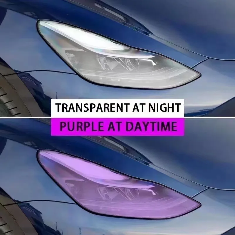 Intelligente Lichtsteuerung Automotive TPU Photochromatische Scheinwerferfolie Fahrzeug-Scheinwerfer-Modifikationsfolie – Detail 5