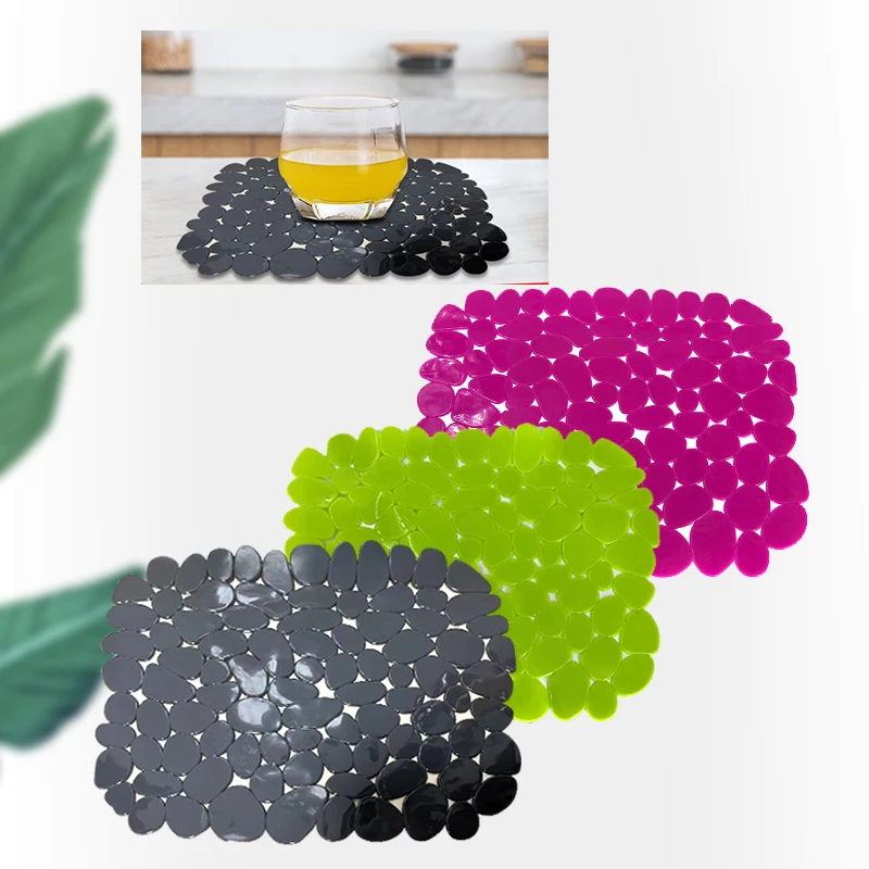 Kitchen Sink Mat Hollowed-out Silica Gel Heat Insulation Mat Tableware Mat Cup Mat Multi-function Pad Sink Protection Anti-slip