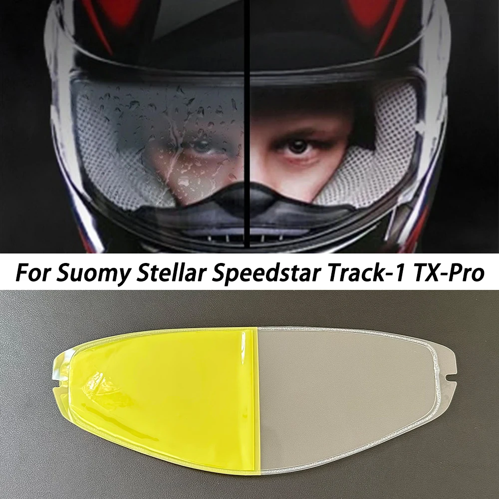 

Motorcycle Helmet Visor Film Anti Fog For Suomy Stellar Speedstar Track-1 TX-Pro Anti Fog Lens Helmet Accessories