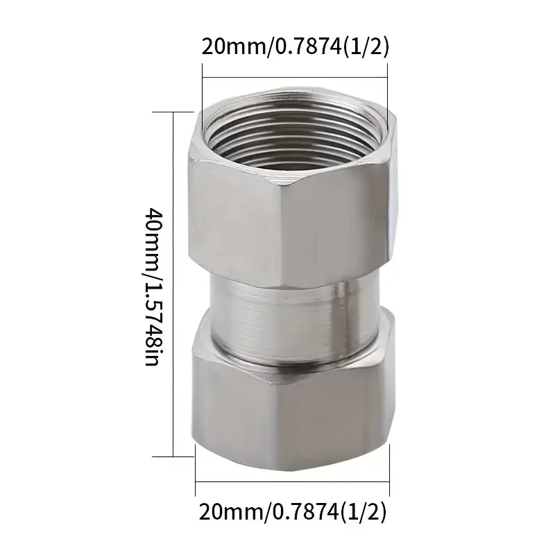RV Female Flexible Swivel Connector Universal Stainless Steel G1/2  Female Flexible Motorhome Caravan Bathroom Accessories