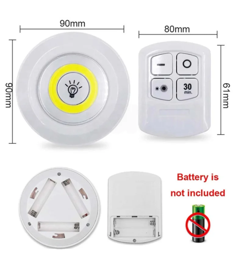 AIBOO LED Kit di Illuminazione per Armadietto con Mensola Sotto Vetro RGB con Telecomando RF, Luci A Clip Lunghe Dimmerabili, Strisce LED Ultra Sottili per Il Bancone Della Cucina(Confezione da 6