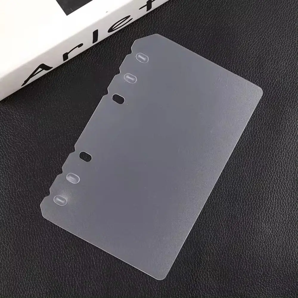 10Pcs A4 A5 A6 A7 Notebook Divider Matte Stationery Accessories Inner Paper Separator Universal Transparent