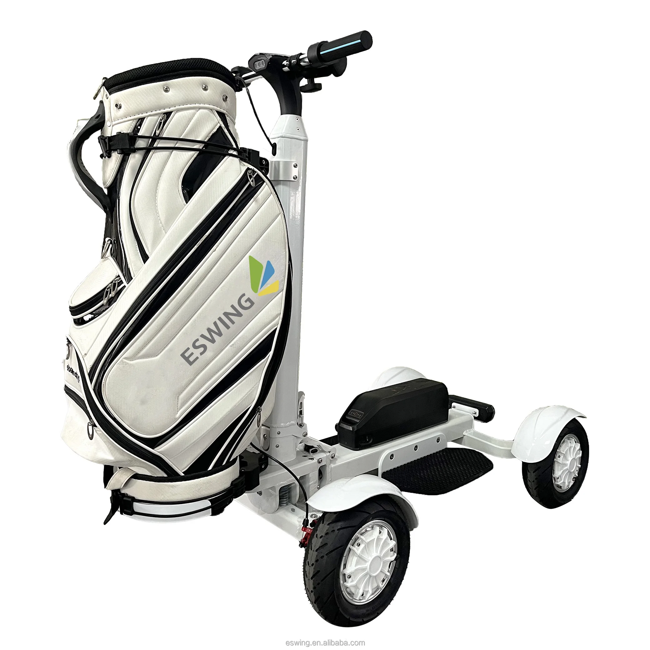 2400W High Power Detachable 20-Ah Lithium Battery 4-Wheel Electric Foldable Mini Cart Brushless Motor 150kg Load Capacity