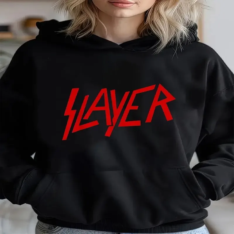 Pattern Cozy Casual Letter Printed Women's Plus Size Hoodie Long Sleeve Crew Neck Pockets Autumn And Winter Cozy Knit Pullover