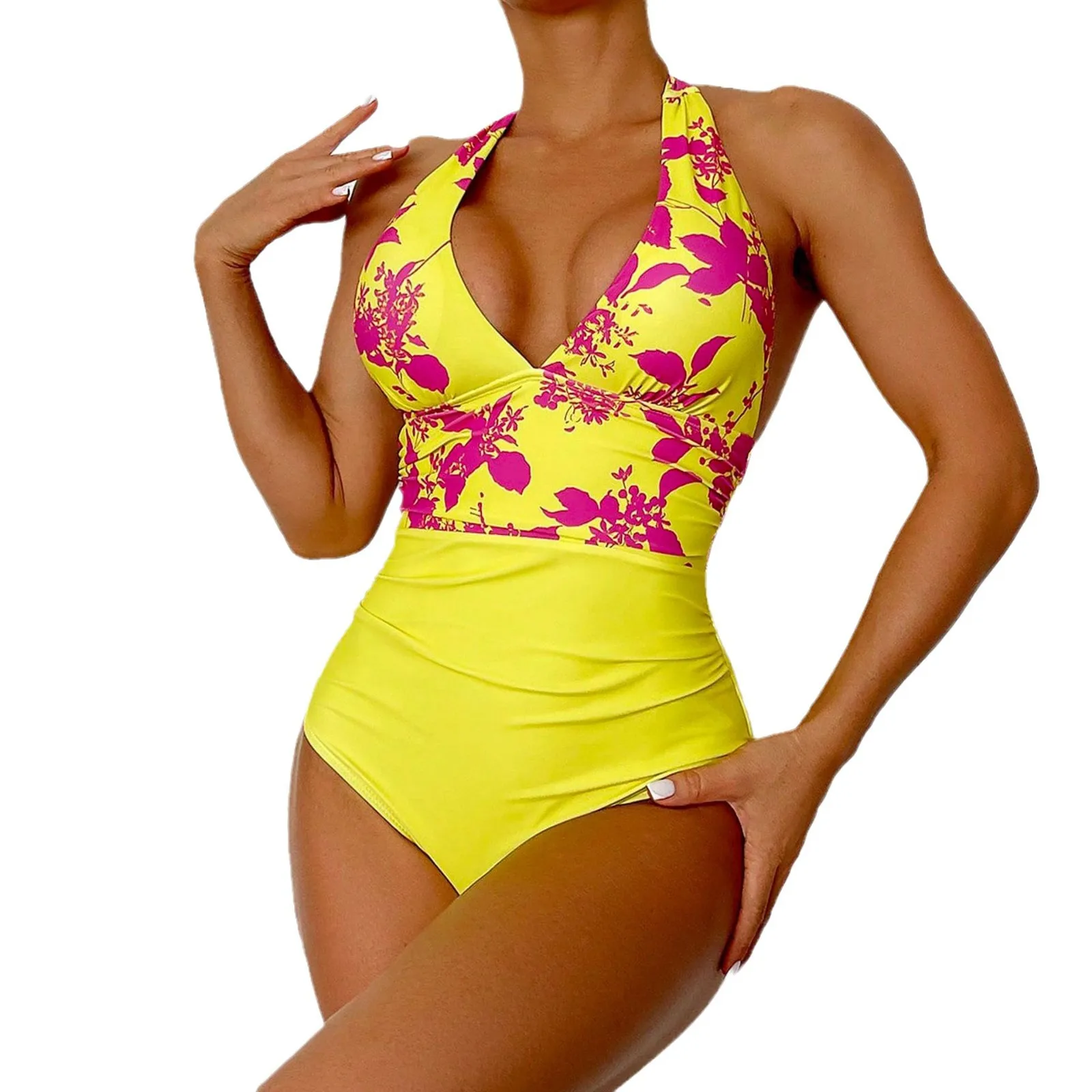 New Swimsuit Printed One-piece Bikini Swimsuit Women