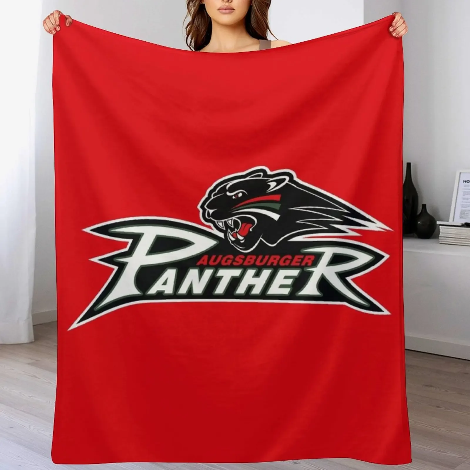 Augsburger Panther Throw Blanket Portable Lightweight Blanket for Travel Camping