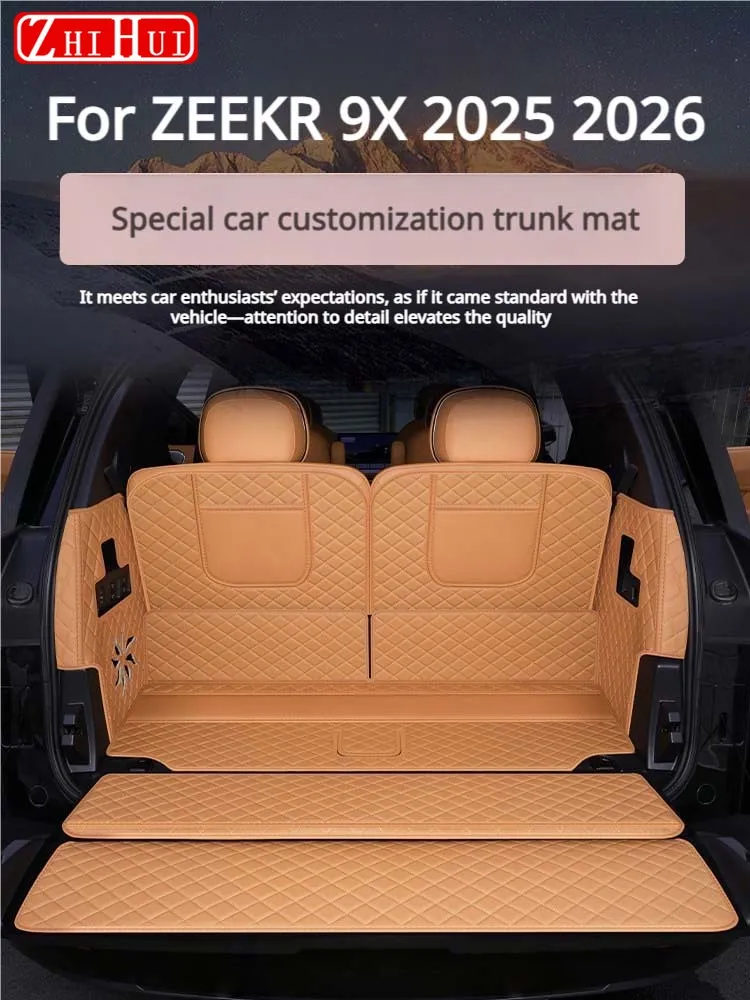For ZEEKR 9X 2025 2026 Car Styling Trunk Mat Full Surround Car Rear Trunk Cargo Liner Modification Interior Car Mats Accessories