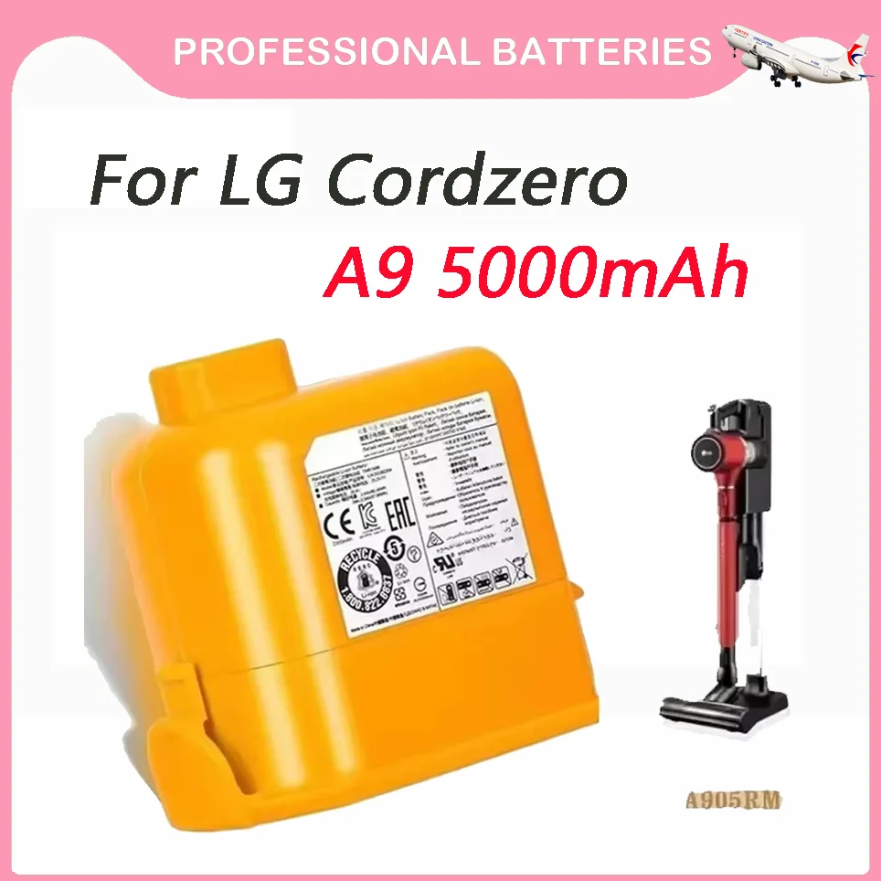 

Для беспроводного пылесоса LG Cordzero A9 A9 + A9Plus A9M A9MASTER2X A9MULT12X A9PETNBED A9MULTI 25,2 В EAC63382204 литий-ионный аккумулятор