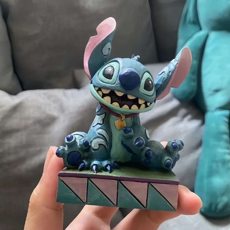 

In Stock Disney Official Limited Edition Lilo&Stitch Frog Figurine Child Gift Action Character Table Decoration Collectible Toy