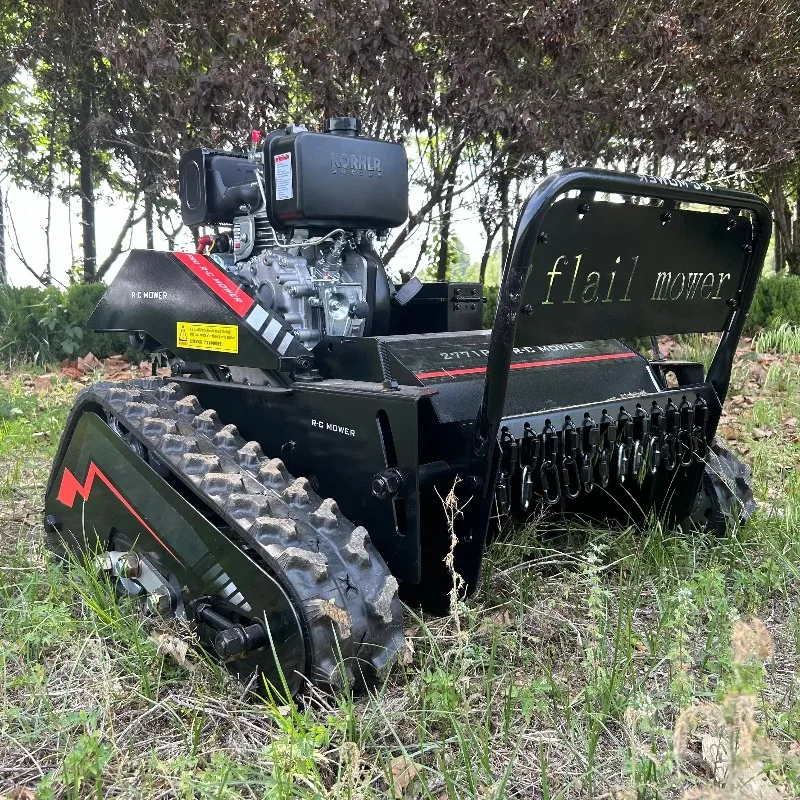 Crawler Remote Control Riding Zero Turn Electric Engine Lawn Mower Machine for Sale Wholesale
