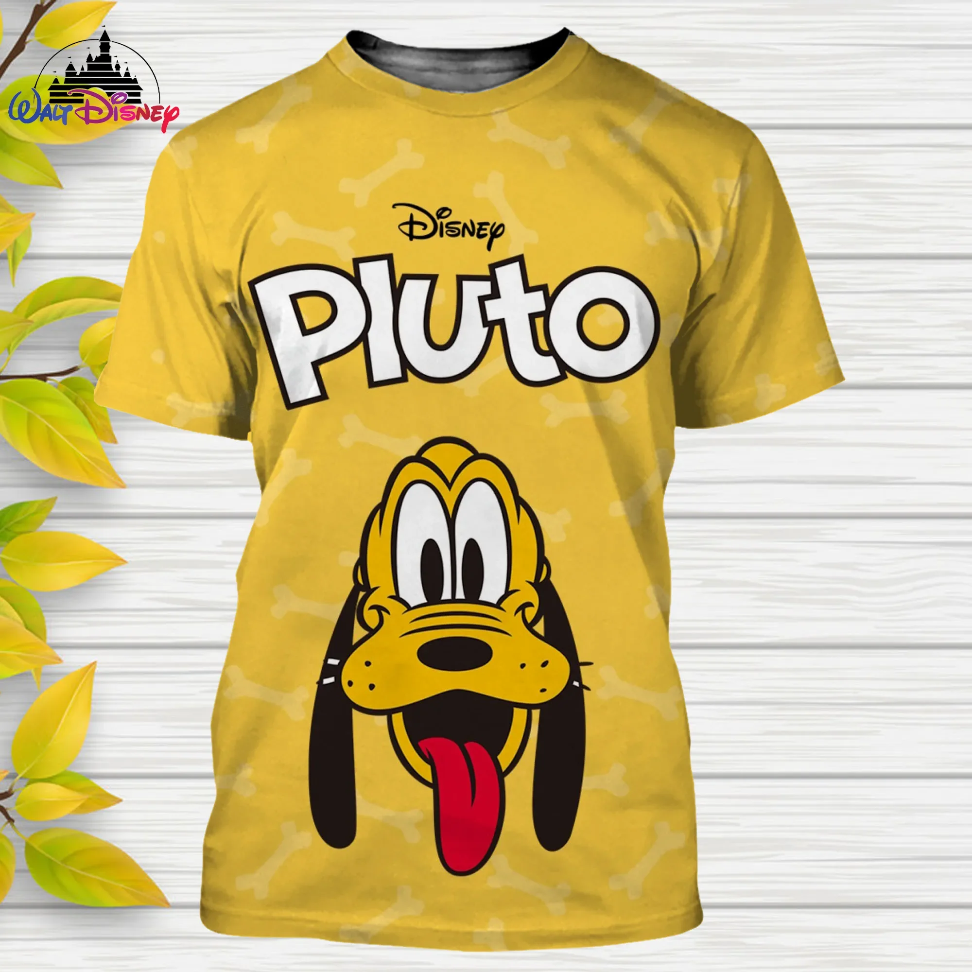 Pluto Dog Cartoon 3D t-shirt Disney uomo donna manica corta stile casual stampa 3D estate Casual Streetwear Tee Tops