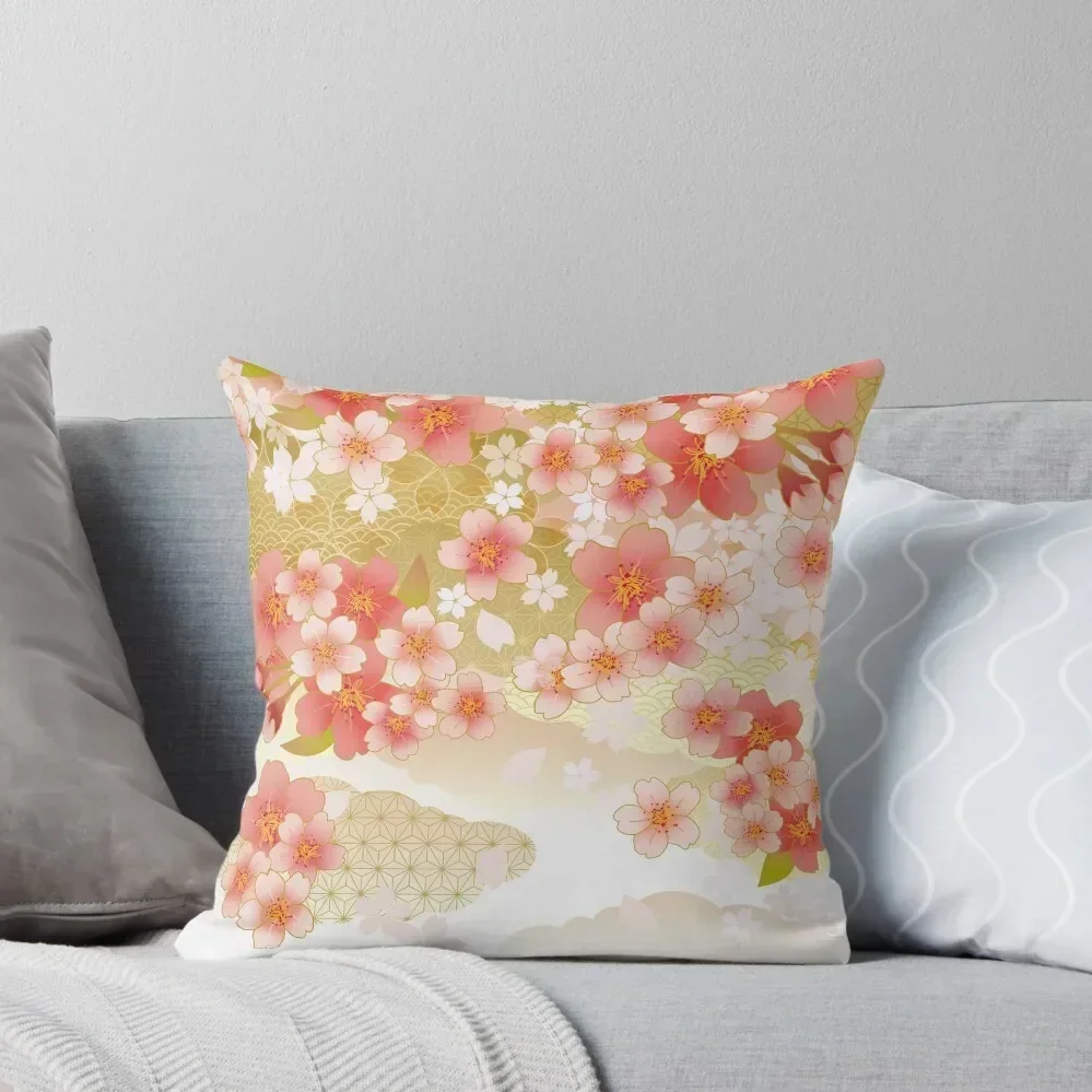 

Beautiful cherry blossoms of Japan Throw Pillow Decorative pillowcase Pillow Cases Decorative Custom Cushion Photo pillow