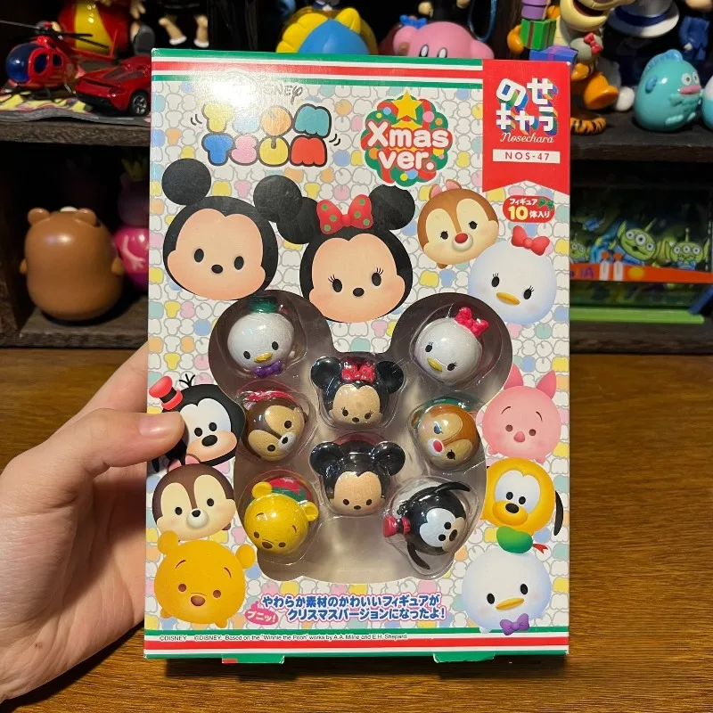 Figuras de acción de dibujos animados de Disney, Mickey, Minnie, Winnie The Pooh, Goofy, Donald Duck, juguete apilable, colección de figuras de acción, adornos, regalos