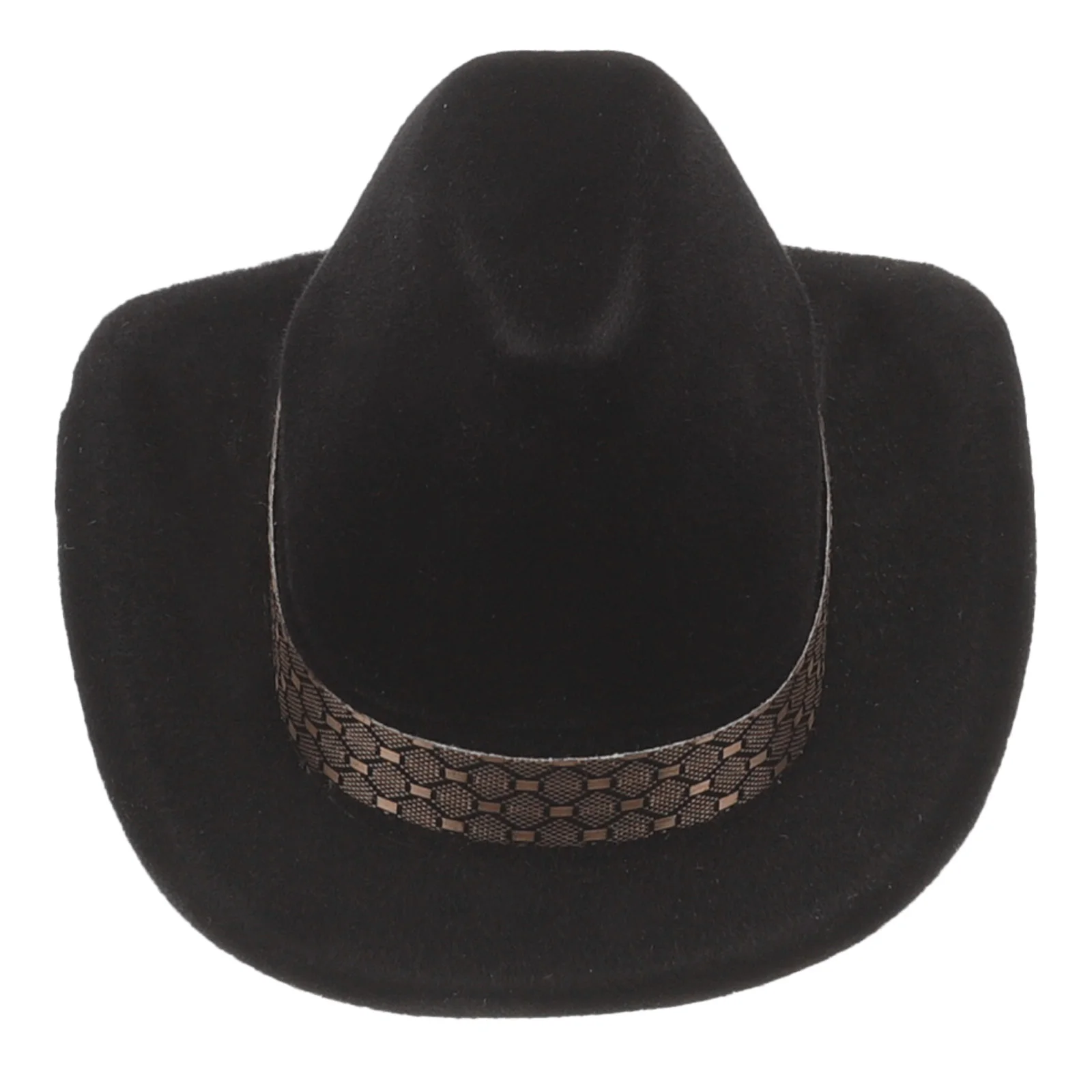 Boîte à bijoux de chapeau de cow-boy, étui à matiques en velours, coffre de rangement d'affichage, support vintage, chapeaux l'évaluation, petite boucle d'oreille, collier