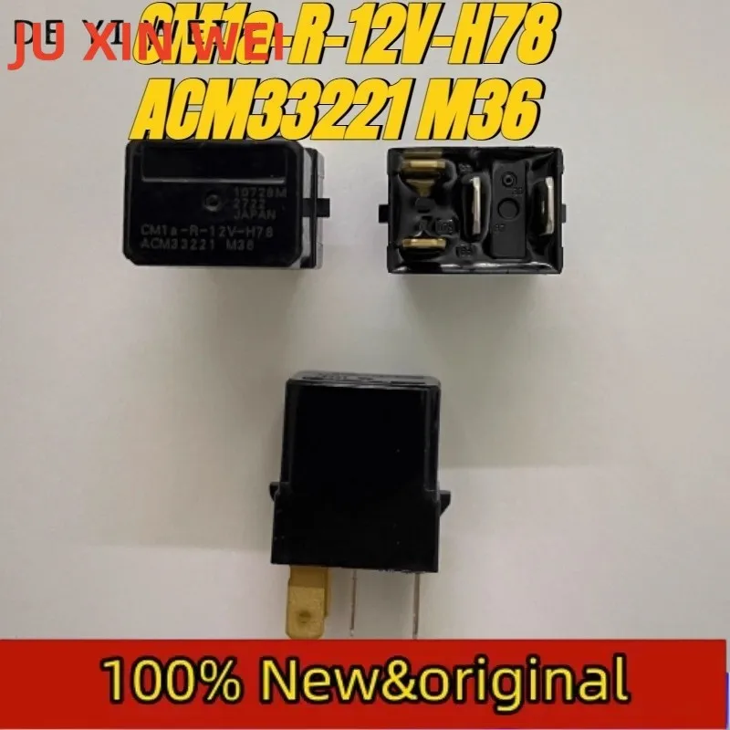 (Nuevo y original) 10 unidades/lote, relé 100% original y genuino: CM1a-R-12V-H78 ACM33221 M36, relé automotriz de 4 pines