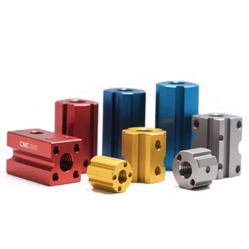 

Customized CNC Processed Aluminum Multi-type Connecting Blocks Anodizing Various Colors Custom Metal Parts Machining Service
